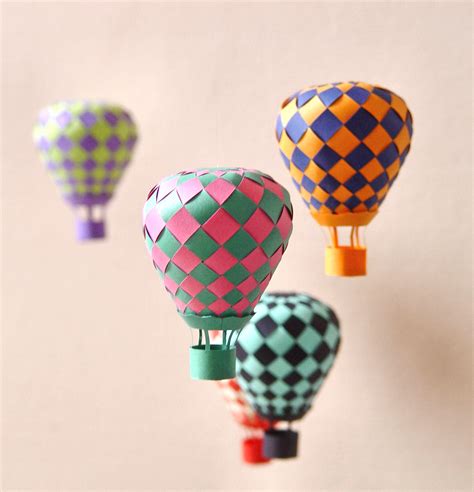 hot air balloon paper craft